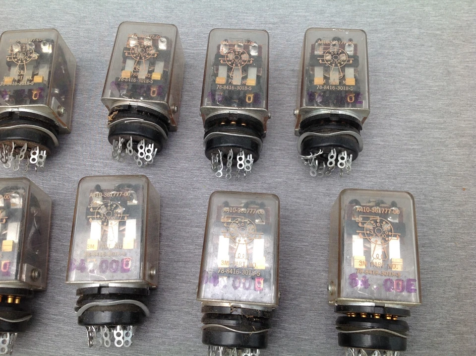 Lote de 10 Relés CA 110V, A410-361777-00 3M Nº de pieza 78-8416-3018-5, 11 pines Foto 4 de 4