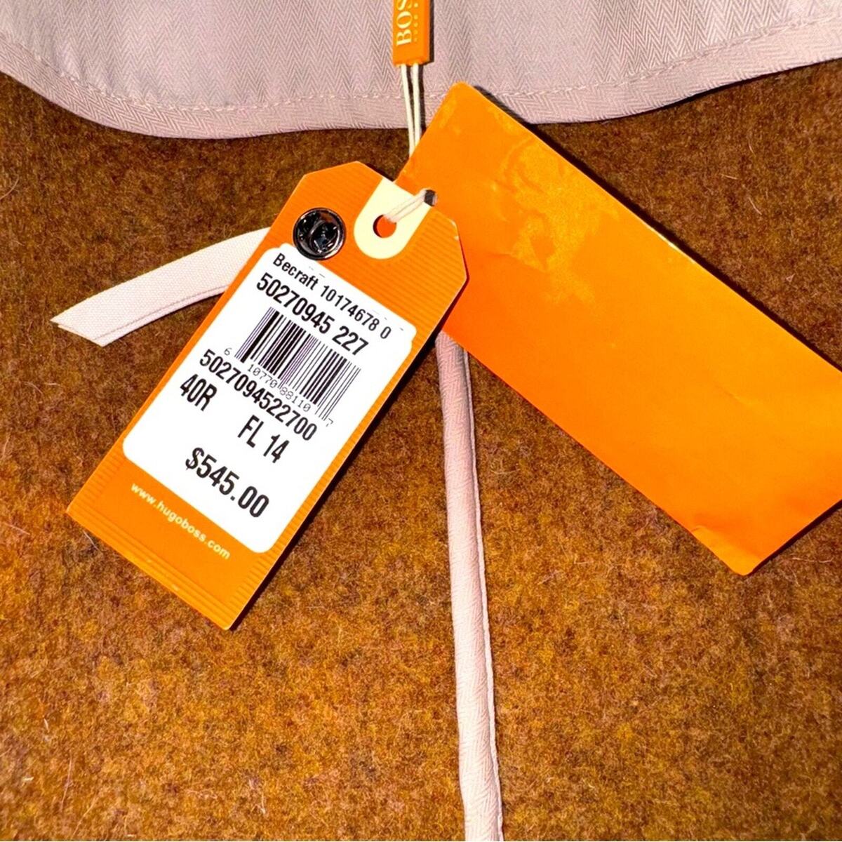 NWT Hugo Boss Orange Label Becraft Virgin Wool Blend NWT Hugo Boss Orange Label Becraft Virgin Wool Blend