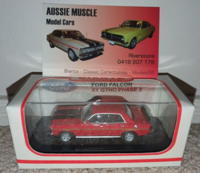 1:64 Biante Ford XY GTHO Falcon Sedan in Track Red with Black Trim