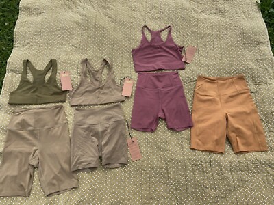 Girlfriend Collective Legging Biker Short Set Float