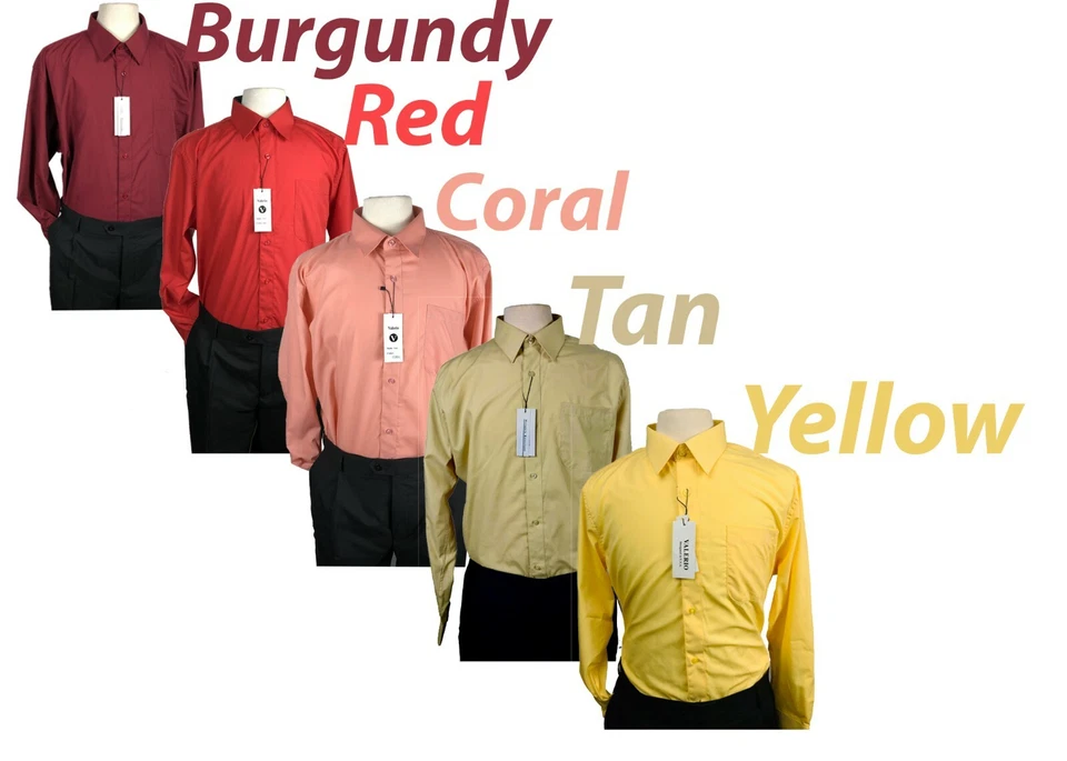 Camisas sociais grandes e altas - Camisa de manga comprida sólida com botões - 3X 4X 5X 6X - Imagem 4 de 4