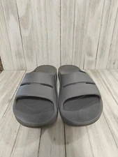 OOFOS OOAHH Gray Sandal Slide Recovery Footware Unisex Women’s 10 Men’s 8 