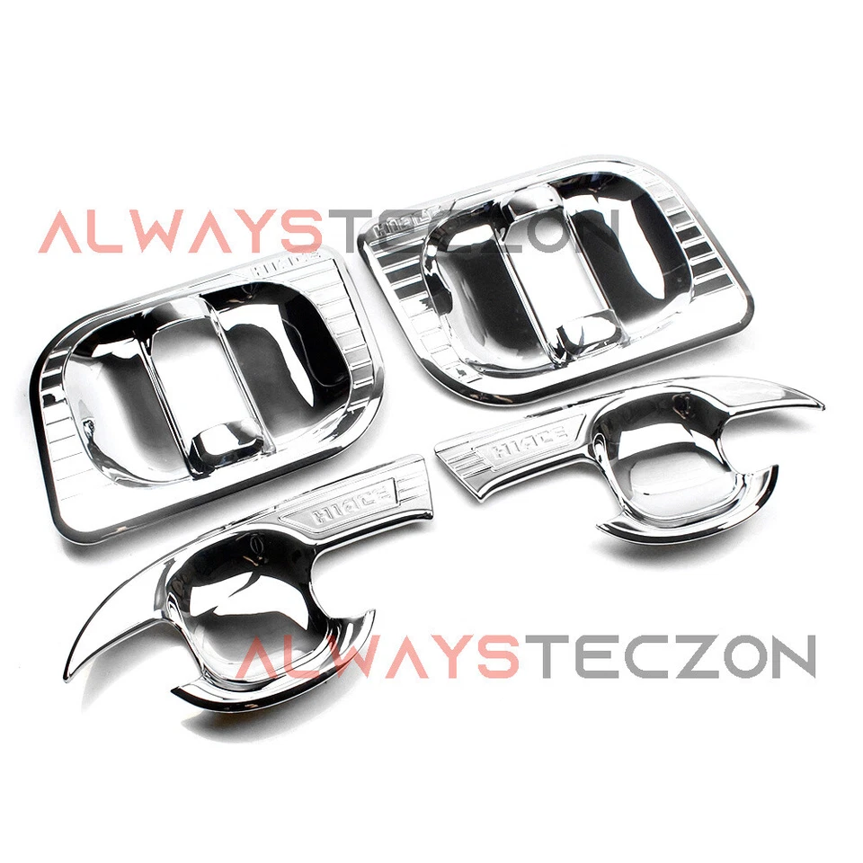 For Toyota HiAce H300 2019 2020 2021 Chrome Door Handle + Bowl Cover Trim - Imagem 3 de 4