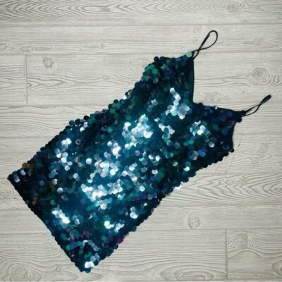 Robe Femme CRYSTAL DOLL Taille Medium - Bleu Navy Pailleté (sparkle) - Neuf Avec étiquettes - Tenue De Soirée