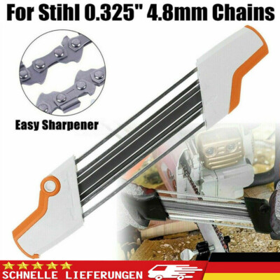 NEU 2 IN 1 Chainsaw Schnell Kettensägen Schärfer Für STIHL 4.8mm .325'' Ketten