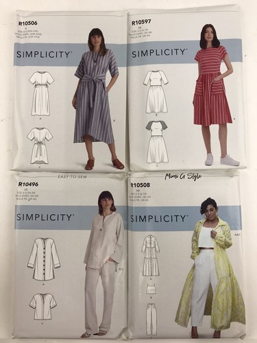 Modern lot of 16 Simplicity UNCUT Sewing Patterns - Picture 4 of 6