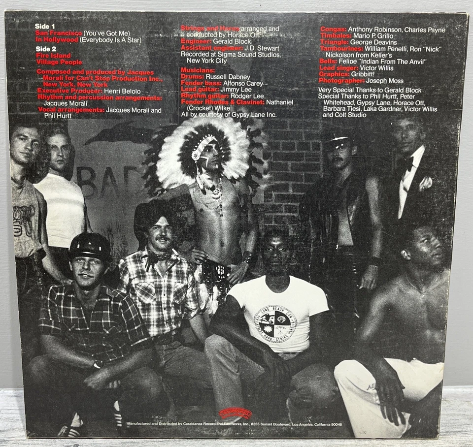 Village People Self Titled Vinyl LP Record 1977 NBLP 7064 - Image 2 of 4