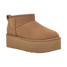 Womens UGG Classic Ultra Mini Platform - Chestnut Suede, Size 8 US [1135092]