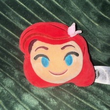    Disney Store - Ariel The Little Mermaid - Reversible Emoji Plush 5  