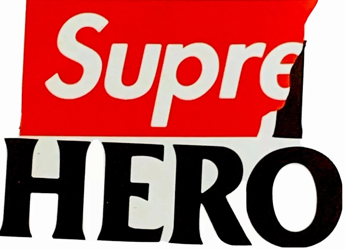 Supreme clearance hero sticker
