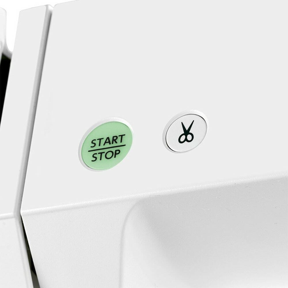Sewing Quilting Machine White High speed Computerized Janome MC500e Spool Stand
