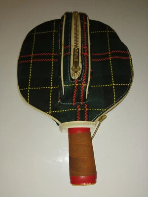 Ancienne raquette de ping pong Butterfly dans sa housse vintage - Photo 1/4