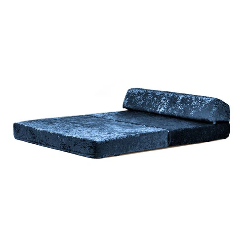 Crushed Velvet Z Bed Double Size Fold Out Guest Chairbed Sofa Seat Folding Futon - Picture 54 of 61