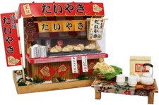 Billy Handmade Doll House Kit Showa stalls kit Taiyaki Shop 8537