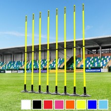 FORZA Telescopic Slalom Poles | Adjustable 8 Pack Poles | Multiple Colours