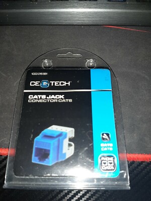 CE TECH CAT6 JACK Blue Connector 