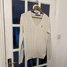 Ralph Lauren Sport Damen V-Ausschnitt Zopfmus...