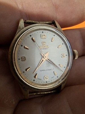 Roamer Vintage Uhr 17 Jewels Super Shock Swiss Made MECHANISM UNKNOWN FUNKTION