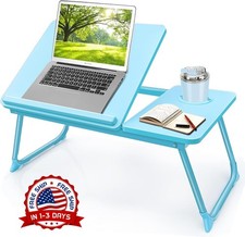 Mesa de cama plegable para port tiles y escritorio, mesa de cama con portavasos