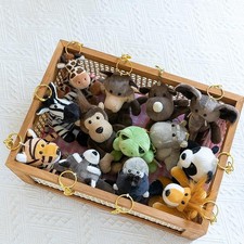 Cute Cartoon Animal Plush Keychain 15Cm Turtle Elephant Tiger Lion Hippo