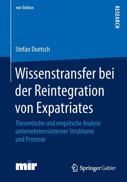Stefan Doetsch | Wissenstransfer Bei Der Reintegration Von Expatriates | Buch-image