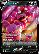Pokemon Drapion V 118/196 Lost Origin SWSH11 Ultra Rare Holo NM