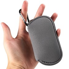 Earphones Carrying Case Headphone Organizer Shock Proof Neoprene Mini Earbud ...
