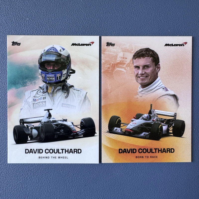 Topps McLaren 2026 David Coulthard Card Lot - 2 Cards Behind the Wheel/Born