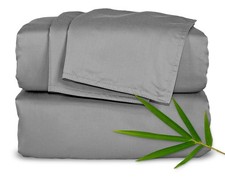 King Sheets, Genuine 100 Organic Viscose Derived from Bamboo Bed Sheet Set, ...