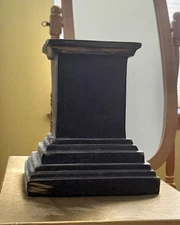 9” Tall Brown Display Pedestal Stand Column Pillar Monika Mechling