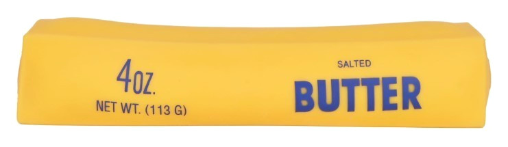 New Squeeezy Squishy Stretchy Jumbo Butter Stick Stress Reliever Toy 10.5" NIB