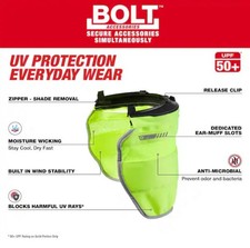 Milwaukee Bolt High Vis Sun Visor With Sunshade UV Protection Model 48-73-1070