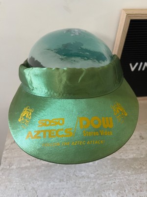 San Diego State SDSU Monty Montezuma Aztecs Mascot Visor Cap 80's Vintage