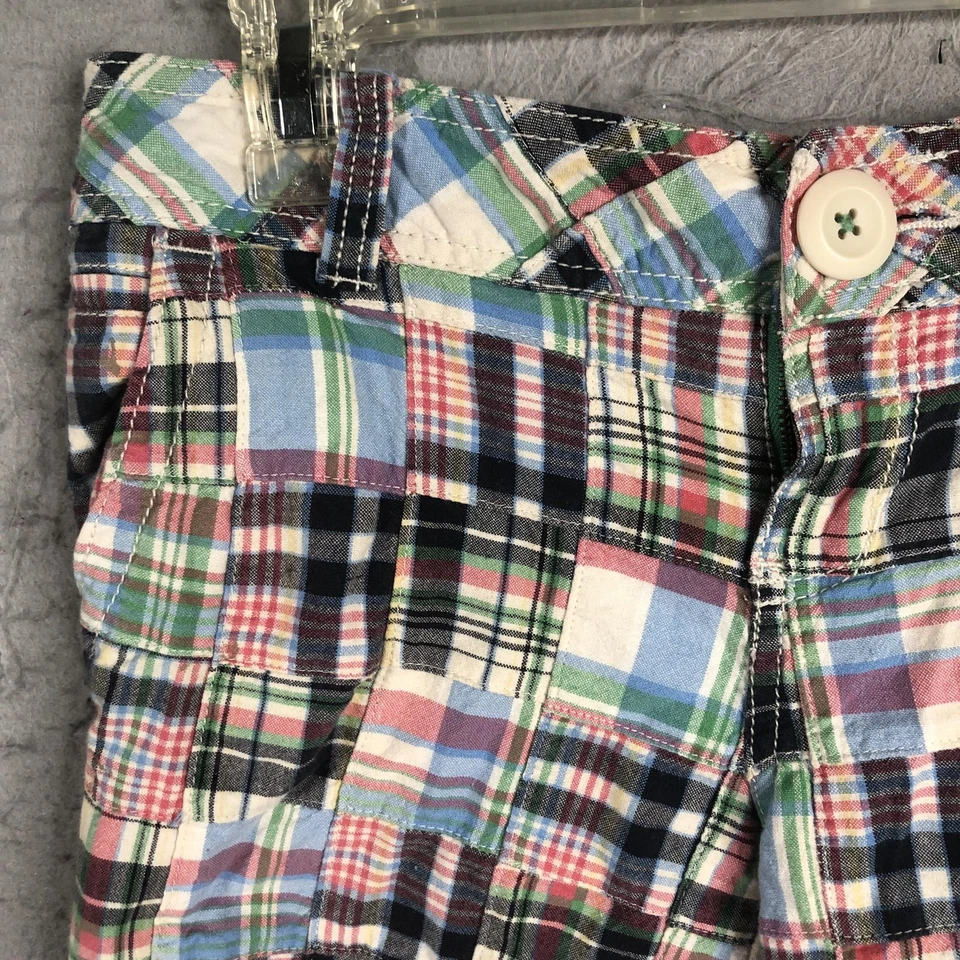 Pantalones Cortos Aeropostale Mujer 3 Patchwork Cuadros Madras Preppy Patchwork Retro Años 70 Foto 4 de 4