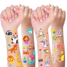 Tattoos for Kids, 300 Mixed Styles Temporary Medium, Multicolor