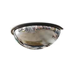 18" Acrylic Half Dome Convex Traffic Safety Mirror   180 Degree Driveway 