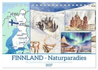 Claudia Kleemann | Finnland - Naturparadies (Tischkalender 2027 DIN A5 Quer),...