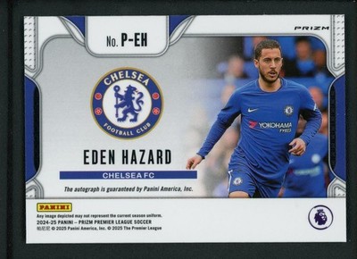 アザール Eden Hazard Prizm auto サイン 2024-25 EDEN HAZARD AUTO PANINI PRIZM PREMIER LEAGUE CHOICE SILVER
