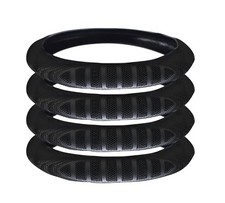 4PK 18" Steering Wheel Cover Black Compatible w/ All Heavy-duty Trucks