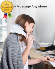 Rechargeable Handheld Back Massager Cordless Electric Neck Massage Tool for Shou