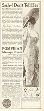 1911 POMPEIAN Massage Cream Beauty by Forbes Vintage Bathroom Decor Print Ad