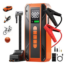 Portable Air Compressor Tire Pump, 150 PSI Car Tire Inflator with LED Light