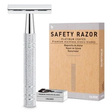 Double Edge Safety Razors for Men and Women, Single Blade Razor, 1 Blade... 