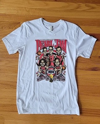 PEARL JAM 2023 Chicago Ames Bros Tour Concert T-Shirt Adult Size M Bulls 