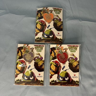AMC Theaters TMNT Mutant Mayhem Its Turtle Time Pin Purple, Red & Orange