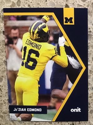 2025 Onit Michigan Wolverines Football B-47 Jo'Ziah Edmonds FREE Shipping