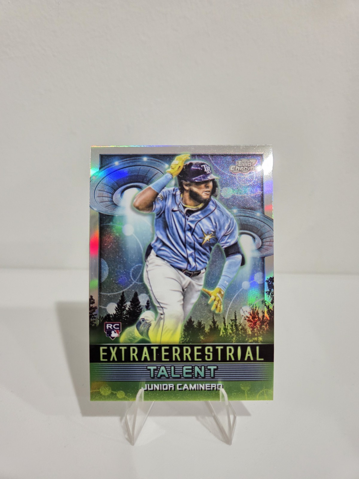2024 Topps Cosmic: Extraterrestrial Talent #ET-1 Junior Caminero - Rays (RC)
