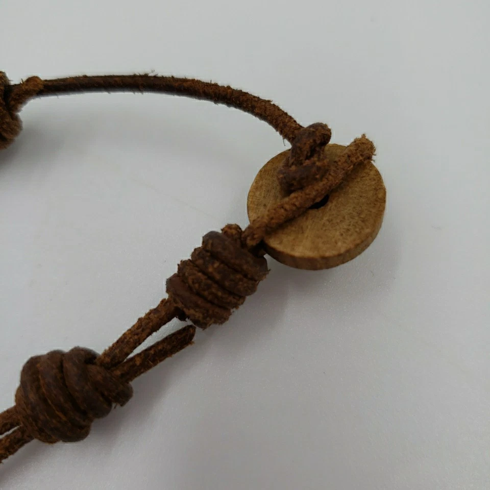 Nail Cross Necklace Forgiven Dog Tag Adjustable Rawhide Cord Christian John 3:16 - Image 3 of 4