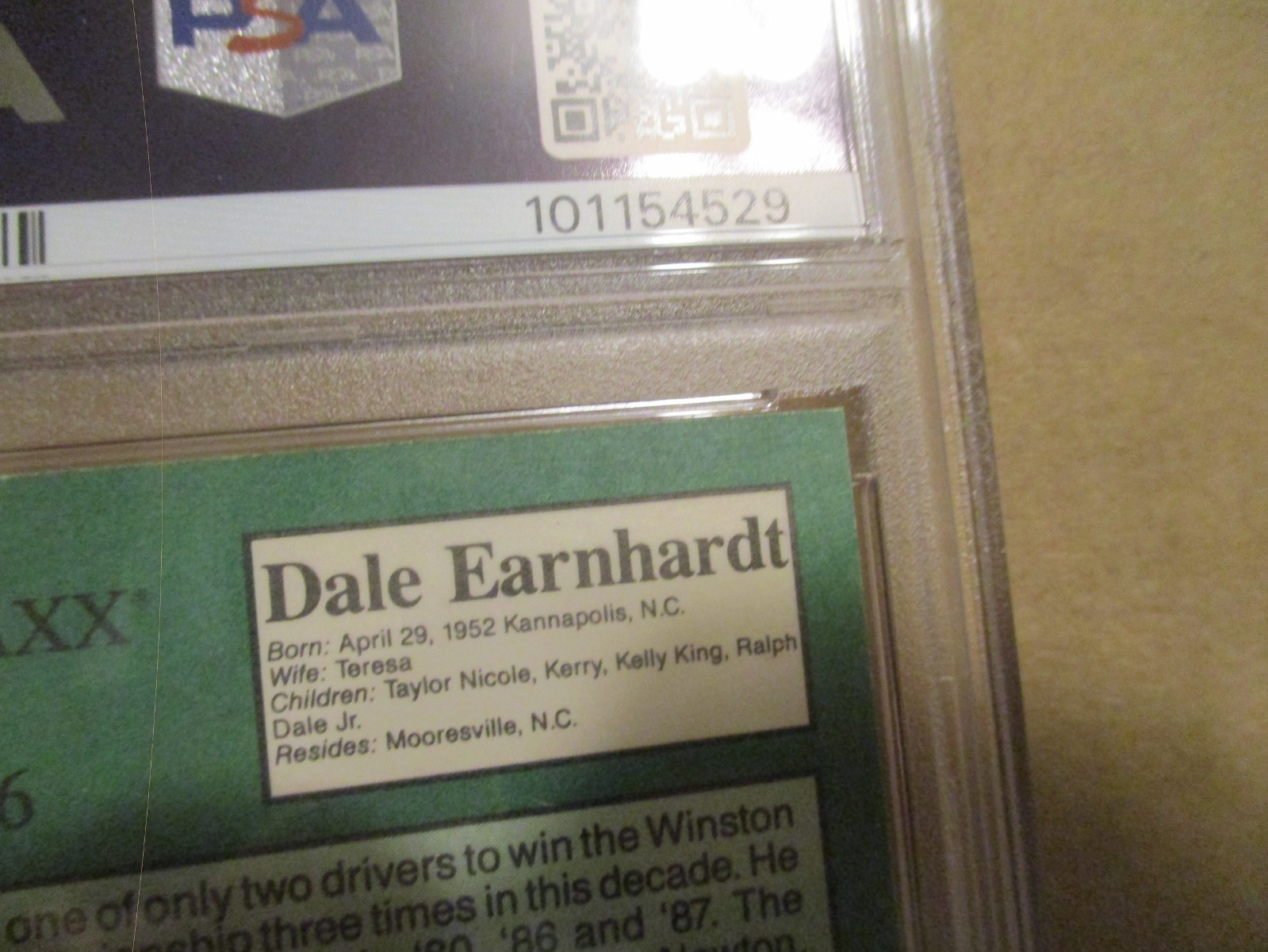 1989 MAXX SPECIAL CRISCO EDITION DALE EARNHARDT #6 PSA 8 NM-MT MORE CARDS LISTED view 14