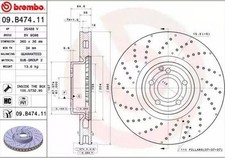 2x BREMBO Disque de frein Avant convient pour MERCEDES-BENZ SL Cabriolet (R231)